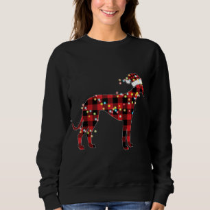 Greyhound Kerst Rood Plaid Buffel Pyjama Xmas Trui