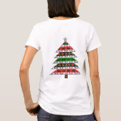 Greyhound kerstboom t-shirt (Achterkant)