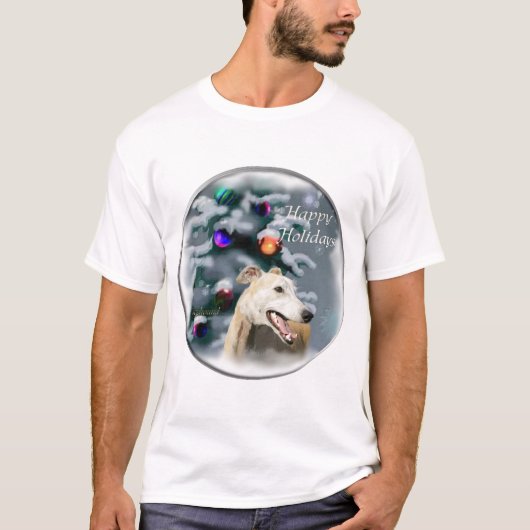 Greyhound kerstcadeautjes t-shirt (Voorkant)