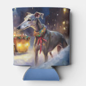 Greyhound Kerstfeest Seizoen Blikjeskoeler (Achterkant)