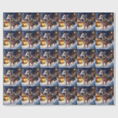 Greyhound Kerstfeest Seizoen Cadeaupapier (Vlak)