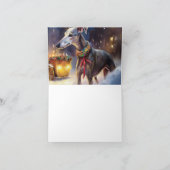 Greyhound Kerstfeest Seizoen Kaart (Binnen)