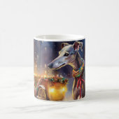 Greyhound Kerstfeest Seizoen Koffiemok (Center)