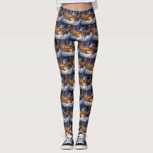 Greyhound Kerstfeest Seizoen Leggings