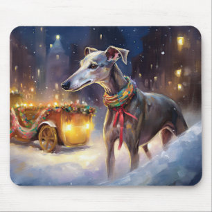Greyhound Kerstfeest Seizoen Muismat