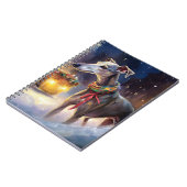 Greyhound Kerstfeest Seizoen Notitieboek (Linkerzijde)