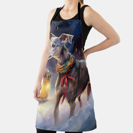 Greyhound Kerstfeest Seizoen Schort (Insitu)