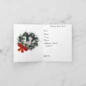 Greyhound Kerstfeestdag uitnodiging (Binnen)