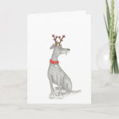 Greyhound kerstkaart kaart (Voorkant)