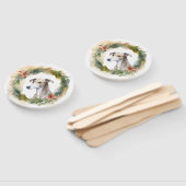 Greyhound Kerstkrans Feestelijke Pup Handwaaier (Niet-gemonteerd)