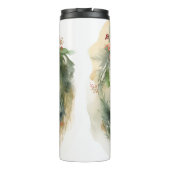 Greyhound Kerstkrans Feestelijke Pup Thermosbeker (Achterkant)