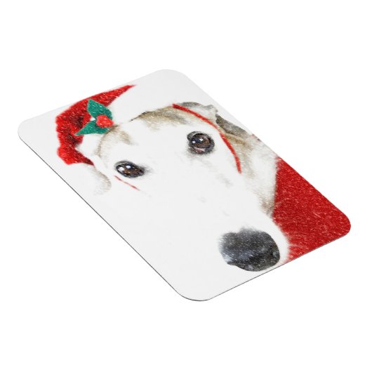Greyhound Kerstmagneet - Voor het goede doel Magneet (Rechterzijde)
