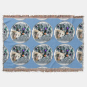 Greyhound Kerstmis Deken (Voorkant)