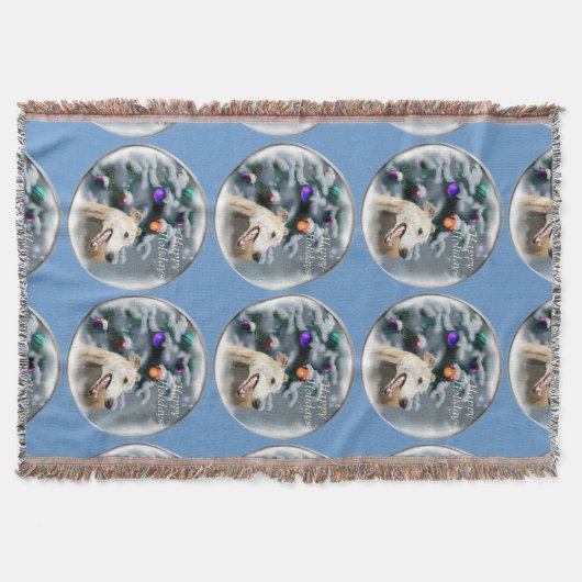 Greyhound Kerstmis Deken (Voorkant)