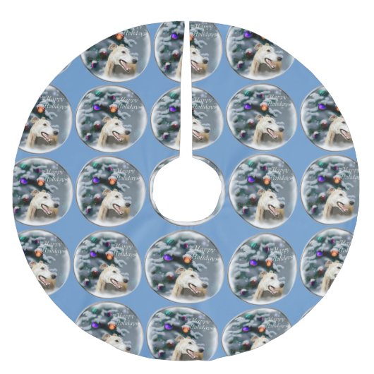 Greyhound Kerstmis Kerstboom Rok (Voorkant)