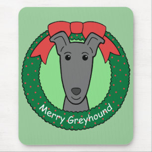 Greyhound Kerstmis Muismat