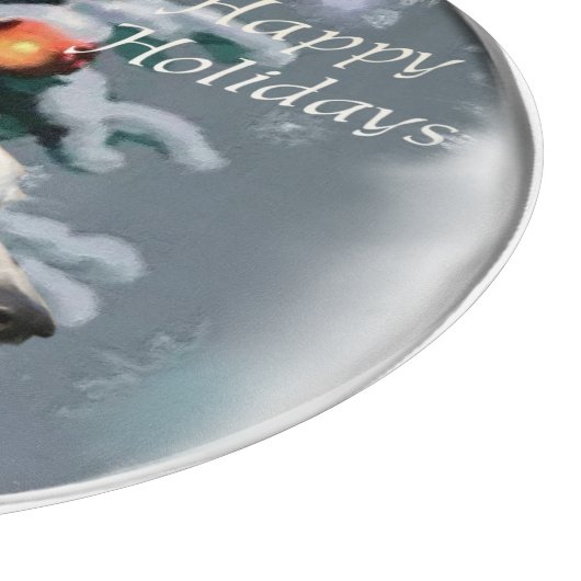 Greyhound Kerstmis Snijplank (Hoek)