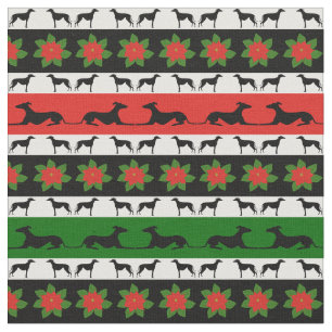Greyhound Kerstmis Stof