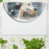 Greyhound Kerstmis Theedoek (Gevouwen)