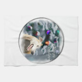 Greyhound Kerstmis Theedoek (Horizontaal)