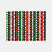 Greyhound KerstSilhouettes  Fleece Deken (Voorkant (Horizontaal))