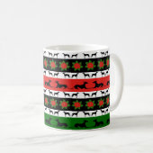 Greyhound KerstSilhouettes Koffiemok (Voorkant rechts)