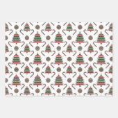 Greyhound kerstvariëteit inpakpapier vel (Voorkant 2)