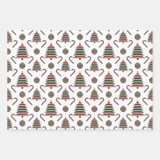 Greyhound kerstvariëteit inpakpapier vel (Voorkant 2)