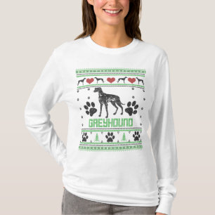 Greyhound lelijke vakantiezweten t-shirt