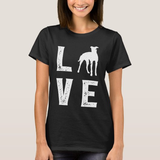 Greyhound Liefde 1 T-shirt (Voorkant)