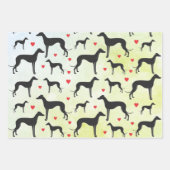 Greyhound Love Inpakpapier Vel (Voorkant 3)