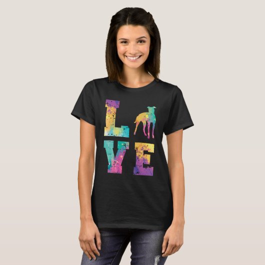 Greyhound Love T-shirt (Voorkant volledig)