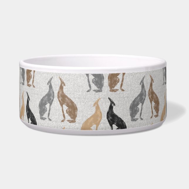 Greyhound Lover Gift Voerbakje (Voorkant)