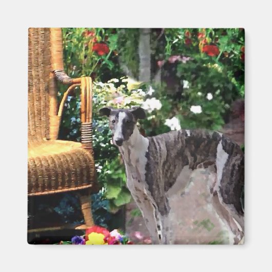 Greyhound Lovers Art Gifts Magneet (Voorkant)
