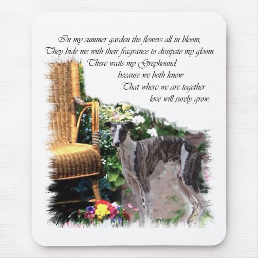 Greyhound Lovers Art Gifts Muismat (Voorkant)