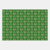 Greyhound Lurcher Christmas Dog & Bow Wrapping Inpakpapier Vel (Voorkant 2)