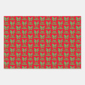 Greyhound Lurcher Christmas Dog & Bow Wrapping Inpakpapier Vel (Voorkant)