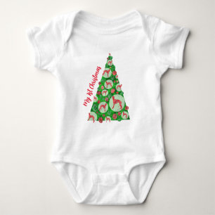 Greyhound / Lurcher Dog Bauble Kerstboom Rood Romper