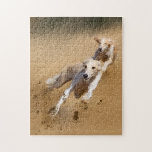 Greyhound Lurcher Dogs Painting Puzzle Legpuzzel (Verticaal)