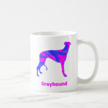 Greyhound Lurcher Hond Schattig Roze Silhouet Wit