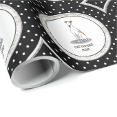 Greyhound Ma (flauw wit) Cute Dog mam Funny Cadeaupapier (Rol Hoek)