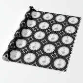 Greyhound Ma (flauw wit) Cute Dog mam Funny Cadeaupapier (Uitgerold)
