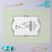 Greyhound Ma (flauw wit) Cute Dog mam Funny Tissuepapier (Craft)
