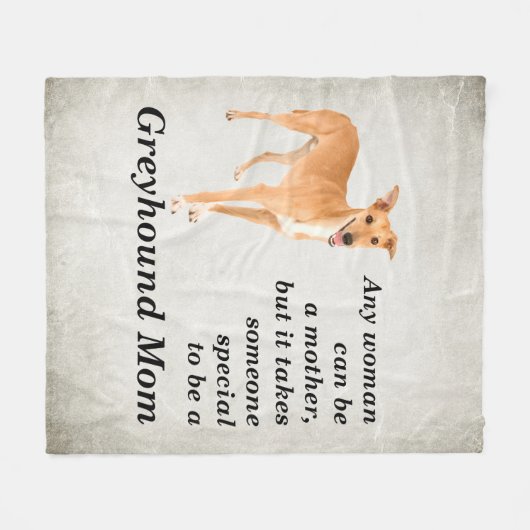 Greyhound Ma Fleece Blanket (Voorkant (Horizontaal))