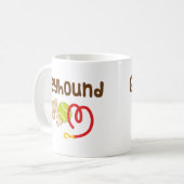 Greyhound Ma (Hondenras) Gift Koffiemok (Voorkant links)
