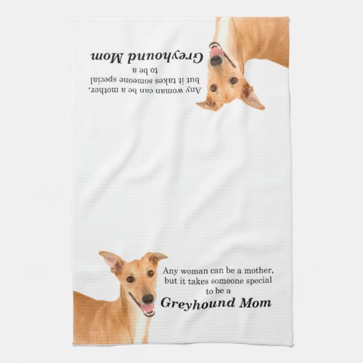 Greyhound Ma Kitchen Towel Theedoek (Verticaal)