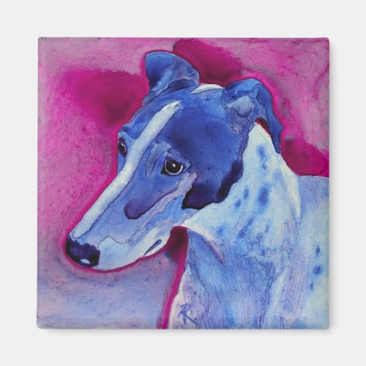 Greyhound Magnet - "Blue Boy" (Voorkant)