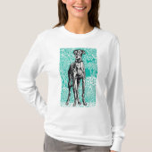 Greyhound Majesteit van Moriz Jung T-shirt (Voorkant)