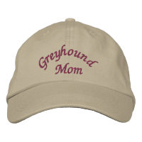Greyhound Mam Cute Embroing Baseball Pet