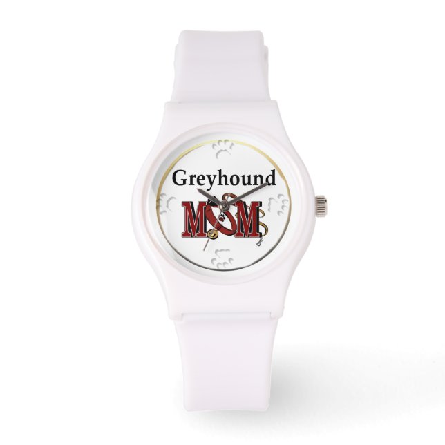 Greyhound mama horloge (Voorkant)